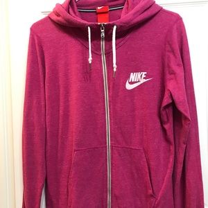 Nike Pink Zip-Up Hoodie